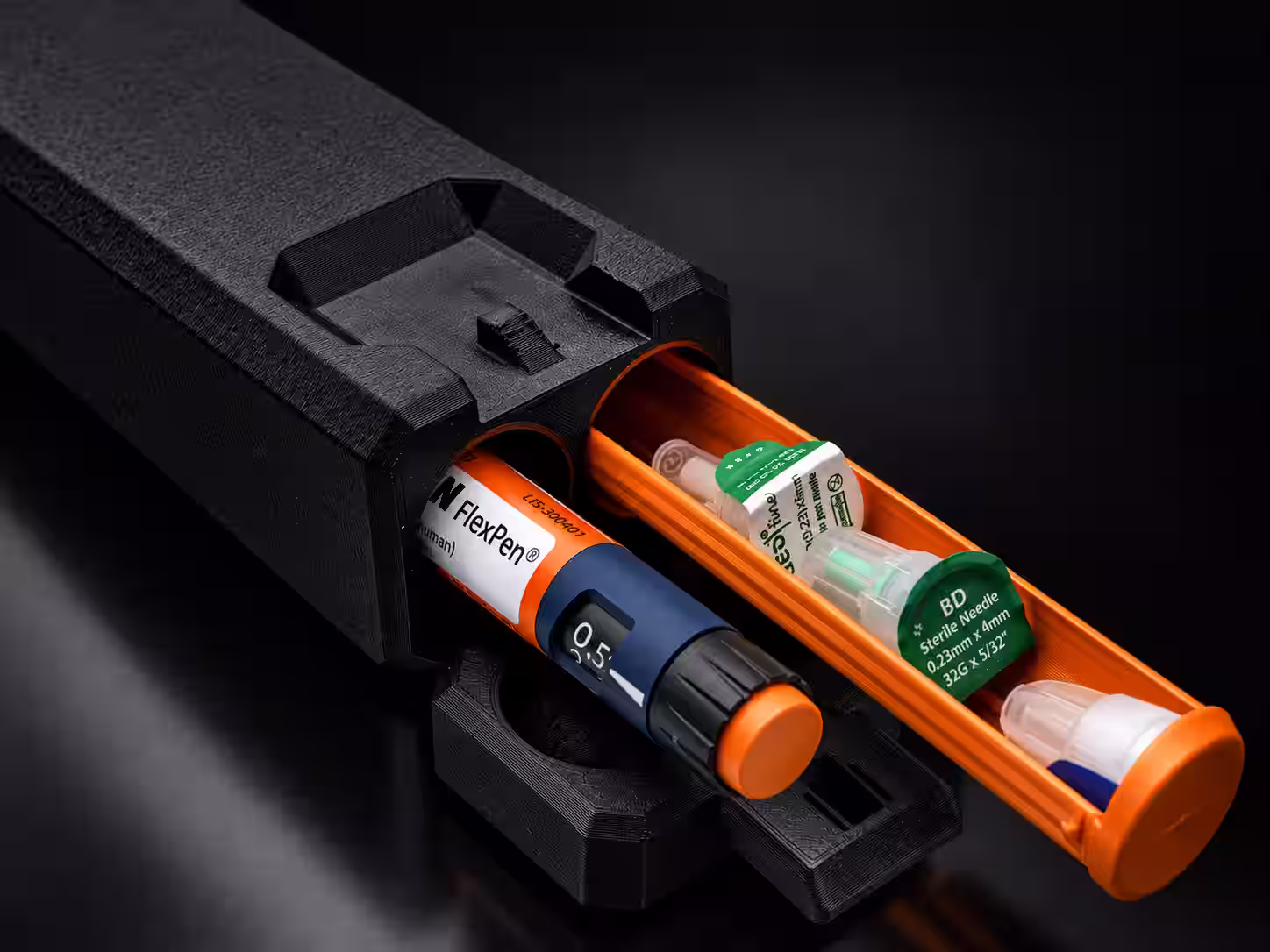 Dual Insulin/Peptide Pen Case with ice tube/pack